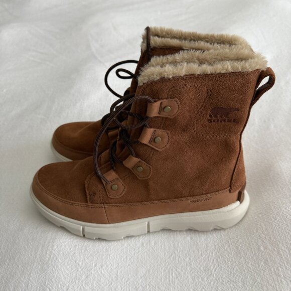 Sorel Explorer II Joan Faux Fur Waterproof Boots - Picture 3 of 7